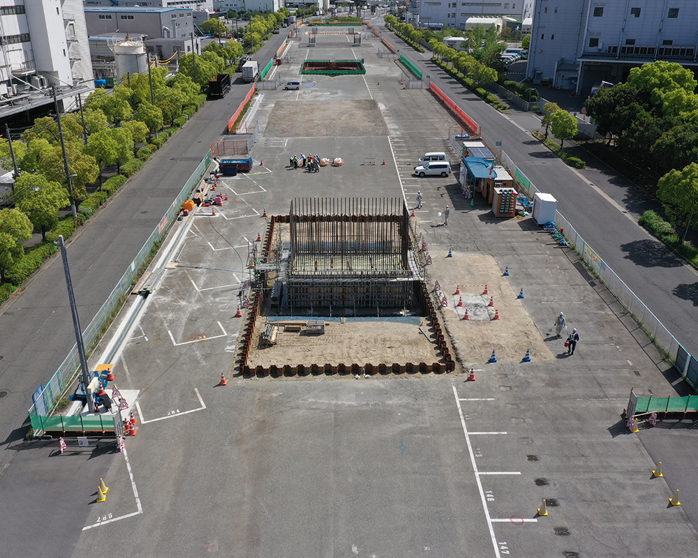 大阪湾岸道路西伸部六甲アイランドPE17基礎工事